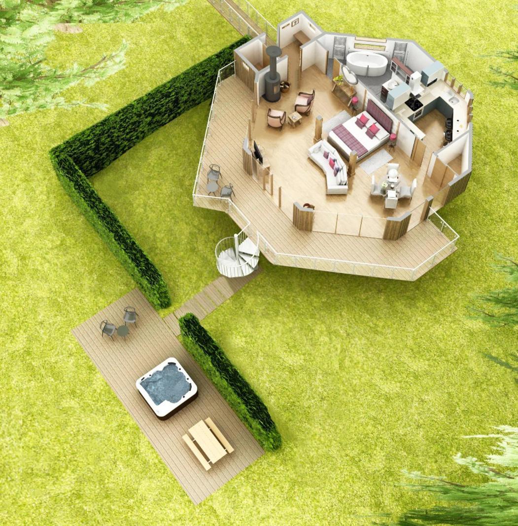 Dalnoid Cottages & Treehouses Nr Glenshee Dış mekan fotoğraf